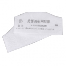 3M 7744颗粒物滤棉（7770系列防尘面罩配件）