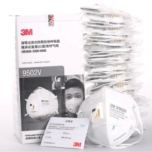 3M 9502V KN95自吸过滤式防颗粒物口罩