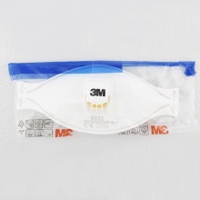 3M 9332 FFP3 折叠头戴式带呼吸阀防尘口罩