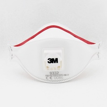 3M 9332 FFP3 折叠头戴式带呼吸阀防尘口罩