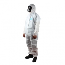 微护佳MG1500白色增强型有帽连体防护服WH15-B-99-157-XX
